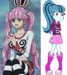 Size: 645x720 | Tagged: safe, sonata dusk, equestria girls, g4, image macro, meme, one piece, perona, starenata