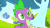 Size: 563x317 | Tagged: safe, screencap, spike, twilight sparkle, hurricane fluttershy, animated, notepad, quill, spikeabuse
