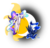 Size: 2995x2900 | Tagged: safe, artist:alicornpony1234, princess celestia, princess luna, alicorn, pony, g4, flying, high res, moon, simple background, sun, transparent background