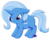 Size: 850x687 | Tagged: safe, artist:raininess, trixie, pony, unicorn, g4, alternate hairstyle, blank flank, cute, diatrixes, female, filly, missing cutie mark, pouting, simple background, solo, younger