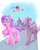 Size: 1280x1600 | Tagged: safe, artist:aquaticsun, diamond tiara, silver spoon, earth pony, pony, g4, best friends, cute, diamondbetes, food, glasses, ice cream, silverbetes