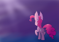 Size: 1400x1000 | Tagged: safe, artist:heir-of-rick, pinkie pie, g4, butt, ear fluff, female, impossibly large ears, plot, solo