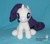 Size: 1024x908 | Tagged: safe, artist:allunakitsune, rarity, g4, irl, photo, plushie, sitting, solo