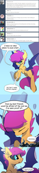 Size: 1080x4777 | Tagged: safe, artist:darkflame75, scootaloo, bat pony, pony, g4, bat ponified, comic, dreamscape, female, race swap, scootabat, solo, student of the night, tumblr