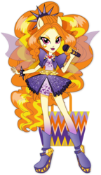 Size: 577x1005 | Tagged: safe, adagio dazzle, equestria girls, g4, my little pony equestria girls: rainbow rocks, official, box art, female, simple background, solo, transparent background