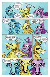Size: 1330x2048 | Tagged: safe, idw, official comic, adagio dazzle, aria blaze, sonata dusk, siren, fiendship is magic #3, g4, my little pony: fiendship is magic, spoiler:comic, preview, the dazzlings
