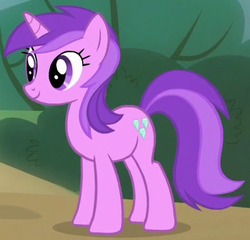 Size: 365x350 | Tagged: safe, screencap, amethyst star, sparkler, pony, unicorn, g4, the cutie map, background pony, cropped, female, mare, smiling, solo