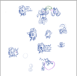 Size: 423x418 | Tagged: safe, artist:askhypnoswirl, oc, oc only, oc:sterling specter, changeling, heart, practice, sketch dump