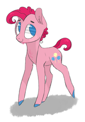 Size: 1001x1433 | Tagged: safe, artist:jellybeanbullet, pinkie pie, earth pony, pony, g4, alternate hairstyle, beard, chest fluff, chest hair, chin fluff, colored hooves, ear fluff, male, no pupils, simple background, solo, stallion, trans male, transgender, white background