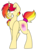 Size: 856x1126 | Tagged: safe, artist:korgikardigan, oc, oc only, oc:candlelight, magical lesbian spawn, offspring, parent:rainbow dash, parent:sunset shimmer, parents:sunsetdash, solo