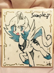 Size: 768x1024 | Tagged: safe, artist:kolshica, princess luna, g4, female, s1 luna, smiling, solo, traditional art