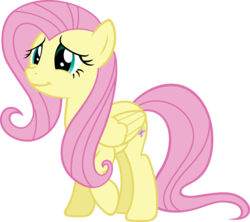 Size: 6000x5325 | Tagged: safe, artist:slb94, fluttershy, g4, scare master, absurd resolution, female, simple background, smiling, solo, transparent background, vector