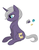 Size: 622x800 | Tagged: safe, artist:hippykat13, artist:sabokat, oc, oc only, pony, unicorn, sitting, solo