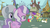 Size: 1366x768 | Tagged: safe, screencap, apple bloom, diamond tiara, granny smith, silver spoon, family appreciation day, g4, my little pony: friendship is magic