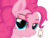 Size: 3444x2600 | Tagged: safe, artist:pyruvate, artist:reduxdrawer8k, pinkie pie, g4, alternate hairstyle, bedroom eyes, christmas tree, eyeshadow, female, gift tag, grin, heart, high res, holiday, label, looking at you, makeup, preview, sexy, simple background, smiling, sneak peek, solo, transparent background, updated design