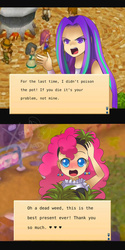 Size: 900x1800 | Tagged: safe, artist:jacky-bunny, aria blaze, pinkie pie, human, g4, crossover, harvest moon, humanized