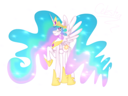 Size: 1024x768 | Tagged: safe, artist:frozenlightssketches, princess celestia, g4, female, solo