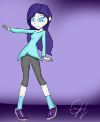 Size: 447x544 | Tagged: safe, artist:goldhajik, rarity, equestria girls, g4, alternate clothes, alternate hairstyle, female, solo