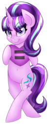 Size: 1479x3697 | Tagged: safe, artist:partypievt, starlight glimmer, pony, unicorn, g4, season 5, belly button, body pillow, body pillow design, female, simple background, solo, transparent background