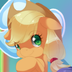 Size: 600x600 | Tagged: safe, artist:loyaldis, applejack, g4, female, solo