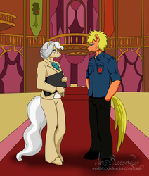 Size: 800x942 | Tagged: safe, artist:bloodyriley, mayor mare, earth pony, anthro, plantigrade anthro, g4, crossover, equestrian heroes, ponyville, ponyville town hall, uzumaki naruto