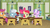 Size: 1366x768 | Tagged: safe, screencap, apple bloom, diamond tiara, liza doolots, petunia, scootaloo, silver spoon, sweetie belle, tootsie flute, truffle shuffle, twist, family appreciation day, g4