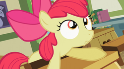 Size: 1366x768 | Tagged: safe, screencap, apple bloom, family appreciation day, g4, female, solo
