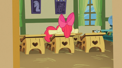 Size: 1366x768 | Tagged: safe, screencap, apple bloom, family appreciation day, g4, female, solo