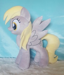 Size: 817x960 | Tagged: safe, artist:wollyshop, derpy hooves, pegasus, pony, g4, cute, female, irl, mare, photo, plush derpy, plushie, sale, solo