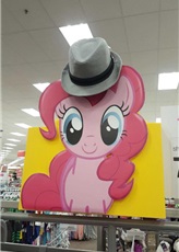 Size: 164x230 | Tagged: safe, pinkie pie, g4, hat, irl, photo, target (store), trilby