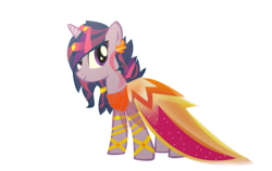 Size: 3743x2360 | Tagged: dead source, safe, artist:sparkle-bubba, twilight sparkle, g4, clothes, dress, female, gala dress, high res, simple background, solo, transparent background