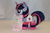 Size: 800x533 | Tagged: safe, artist:karasunezumi, twilight sparkle, pony, unicorn, g4, boots, clothes, female, filly, filly twilight sparkle, irl, photo, plushie, saddle bag, scarf, socks, solo, thigh highs, unicorn twilight