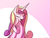 Size: 1800x1350 | Tagged: safe, artist:kanashiipanda, princess cadance, g4, eyes closed, female, open mouth, raised hoof, solo