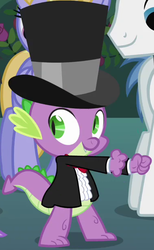 Size: 380x617 | Tagged: safe, screencap, spike, a canterlot wedding, g4, my little pony: friendship is magic, clothes, outfit catalog, tuxedo