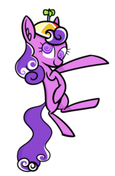 Size: 782x1202 | Tagged: safe, artist:princessfaeron, screwball, pony, g4, digital art, female, floating, mare, missing cutie mark, simple background, solo, transparent background