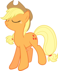 Size: 4893x6000 | Tagged: safe, artist:slb94, applejack, g4, rarity takes manehattan, absurd resolution, female, simple background, solo, transparent background, vector