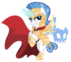 Size: 1280x1118 | Tagged: safe, artist:wicklesmack, oc, oc only, alicorn, pony, cape, clothes, royal guard, solo