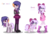 Size: 3760x2563 | Tagged: safe, artist:asika-aida, oc, oc only, oc:bowknot sweet, oc:fire sound, human, equestria girls, g4, boots, bow, clothes, ear piercing, equestria girls-ified, hair bow, high res, human ponidox, makeup, mother and daughter, pantyhose, piercing, ponified, skirt, socks, stockings