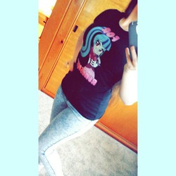 Size: 500x500 | Tagged: safe, artist:rileyav, sonata dusk, human, equestria girls, g4, my little pony equestria girls: rainbow rocks, apparel, clothes, for realzies, irl, irl human, photo, t-shirt