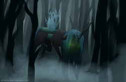 Size: 2808x1824 | Tagged: safe, artist:evehly, queen chrysalis, changeling, changeling queen, g4, female, solo