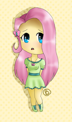 Size: 318x536 | Tagged: safe, artist:beatrizforever, fluttershy, human, g4, chibi, female, humanized, pony coloring, solo