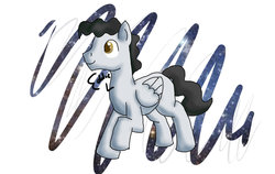 Size: 1024x647 | Tagged: safe, artist:theanimalover, mercury, starry eyes (character), pegasus, pony, g4, blank flank, male, missing cutie mark, solo, stallion
