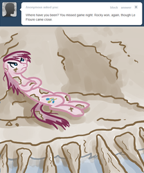 Size: 500x600 | Tagged: safe, artist:alipes, pinkie pie, ask pinkie pierate, g4, ask, female, solo, tumblr