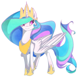 Size: 2000x2000 | Tagged: safe, artist:mekhalive, princess celestia, g4, female, high res, solo