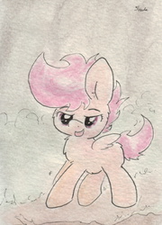 Size: 679x943 | Tagged: safe, artist:slightlyshade, scootaloo, g4, female, solo, traditional art