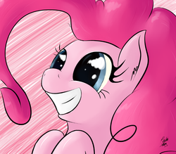 Size: 1000x875 | Tagged: safe, artist:pinkiesheen, pinkie pie, earth pony, pony, g4, cute, diapinkes, excited, female, grin, smiling, solo