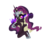 Size: 1864x1552 | Tagged: safe, artist:xebck, princess cadance, g4, clothes, corrupted, crown, female, glowing eyes, jewelry, leaning, looking at you, nemesis, nightmare cadance, nightmarified, portrait, regalia, shoes, simple background, smiling, solo, sombra eyes, tiara, transparent background, vector