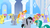 Size: 1366x768 | Tagged: safe, screencap, cloud kicker, derpy hooves, dizzy twister, lucky clover, orange swirl, parasol, spring melody, sprinkle medley, pegasus, pony, g4, my little pony: friendship is magic, sonic rainboom (episode), female, lucy, mare