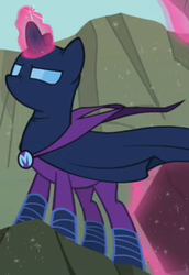Size: 237x344 | Tagged: safe, screencap, mare do well, twilight sparkle, g4, the mysterious mare do well, clothes, costume, female, magic, outfit catalog, rock, solo