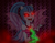 Size: 1024x802 | Tagged: safe, artist:purfectprincessgirl, sonata dusk, equestria girls, g4, fangs, fin wings, ponied up, red eyes, tongue out, transformation